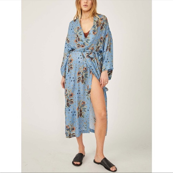 Free People Gigi Robe / Denim Combo - Picture 2 of 7